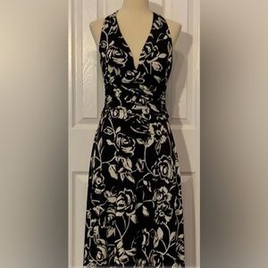 White House Black Marker Halter Dress - Size XS